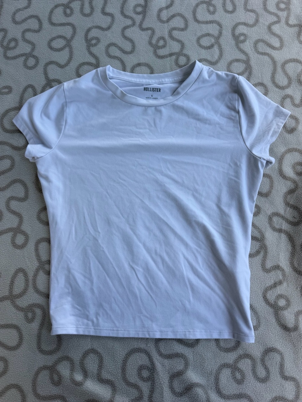 Hollister Women’s White Short Sleeve Crew Tee